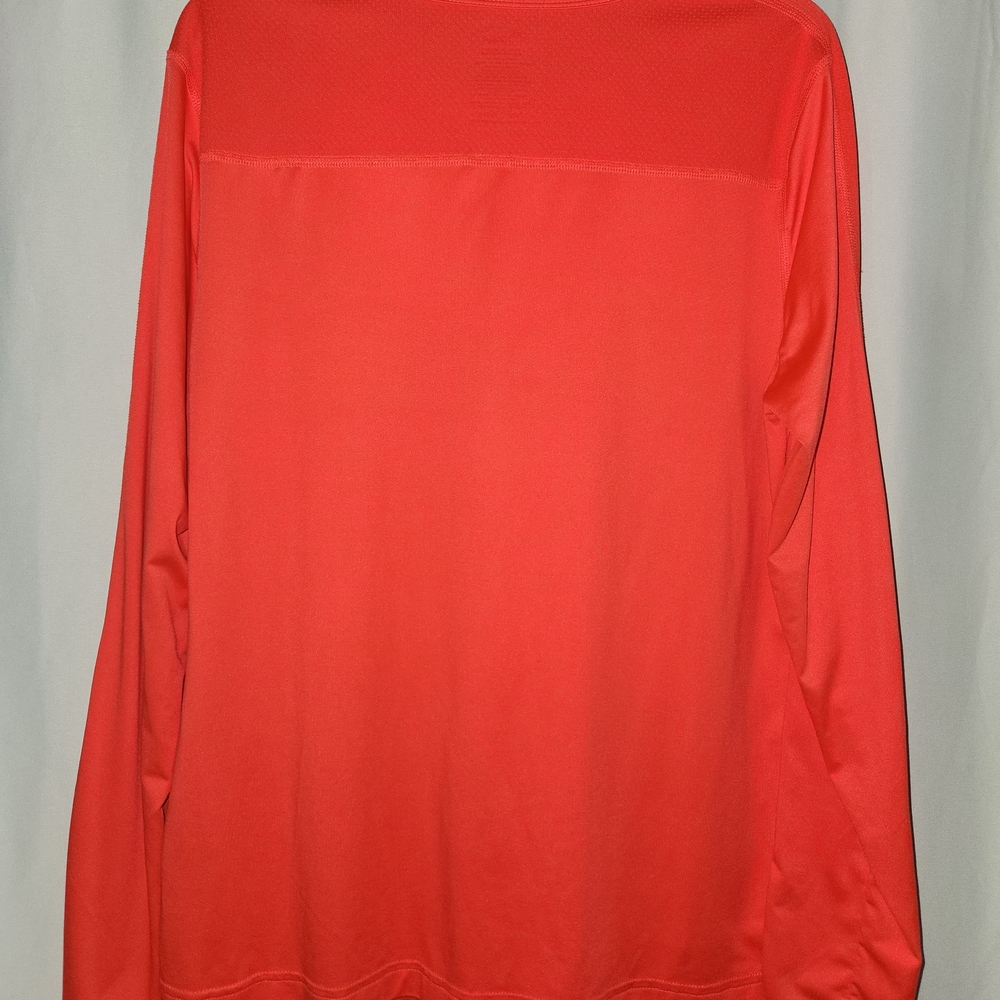 Danskin Neon Orange Long Sleeve Tee Size XL #athletic #lightweight #vibrant - Picture 3 of 3